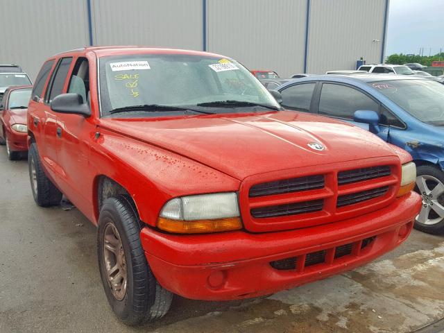 1D4HR38NX3F564608 - 2003 DODGE DURANGO SP RED photo 1