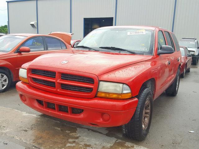 1D4HR38NX3F564608 - 2003 DODGE DURANGO SP RED photo 2