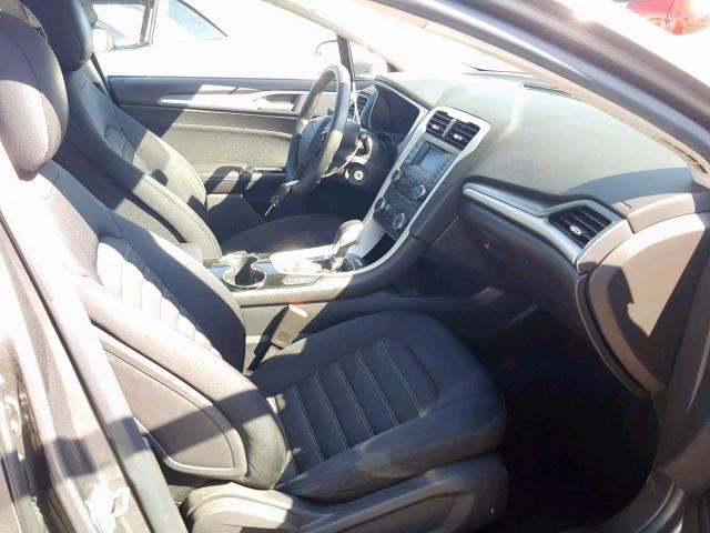 1FA6P0H76E5391145 - 2014 FORD FUSION SE BLACK photo 5