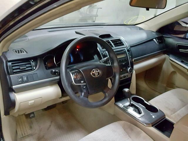 4T1BD1FK3CU061797 - 2012 TOYOTA CAMRY HYBR BLACK photo 9