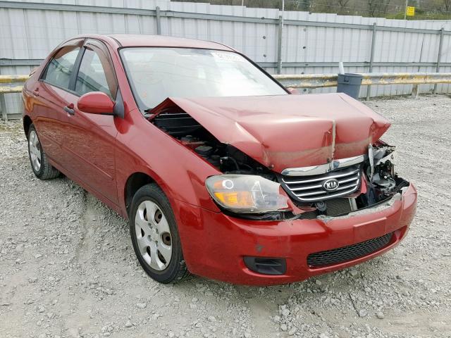 KNAFE221695658397 - 2009 KIA SPECTRA EX RED photo 1