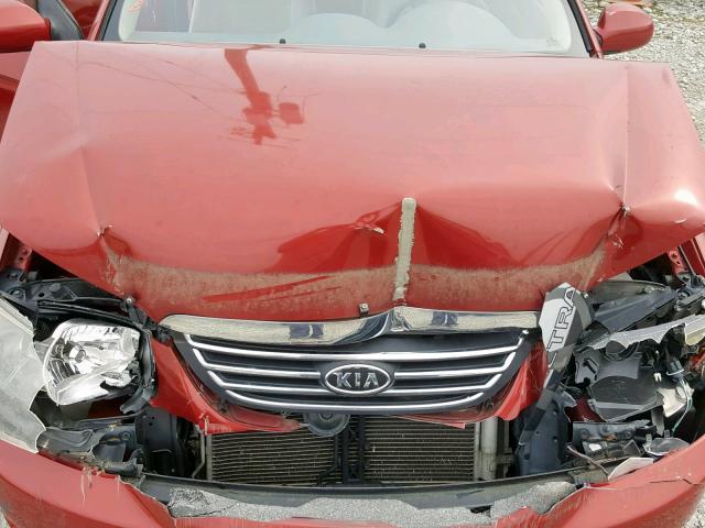 KNAFE221695658397 - 2009 KIA SPECTRA EX RED photo 7