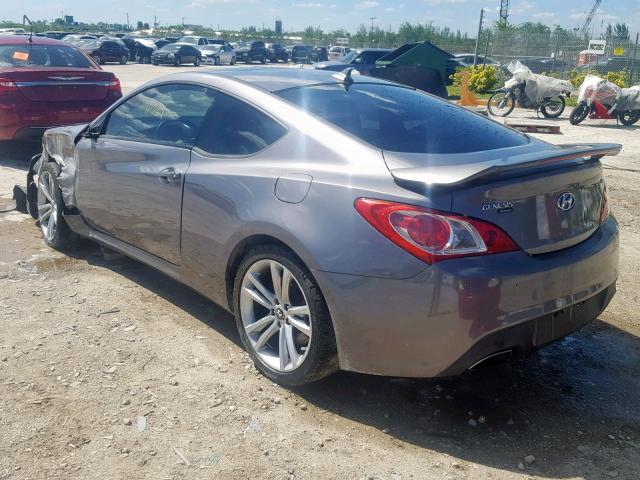 KMHHU6KH4CU069375 - 2012 HYUNDAI GENESIS CO GRAY photo 3