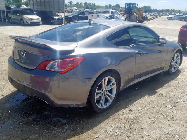 KMHHU6KH4CU069375 - 2012 HYUNDAI GENESIS CO GRAY photo 4