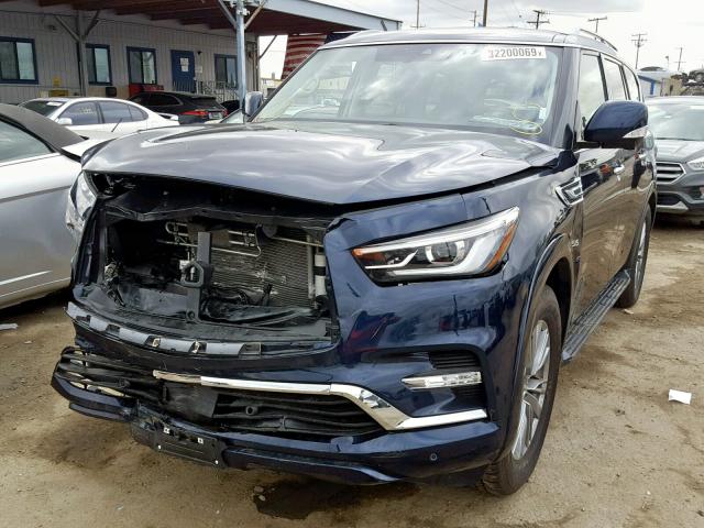 JN8AZ2NF8K9681000 - 2019 INFINITI QX80 LUXE BLUE photo 2