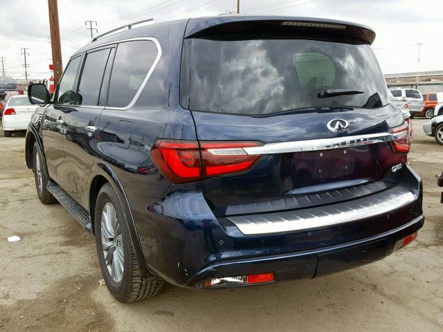 JN8AZ2NF8K9681000 - 2019 INFINITI QX80 LUXE BLUE photo 3