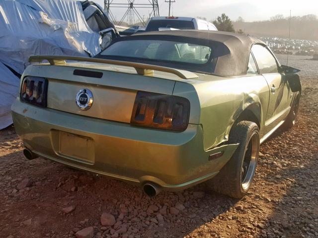 1ZVHT85H965212685 - 2006 FORD MUSTANG GT GREEN photo 4