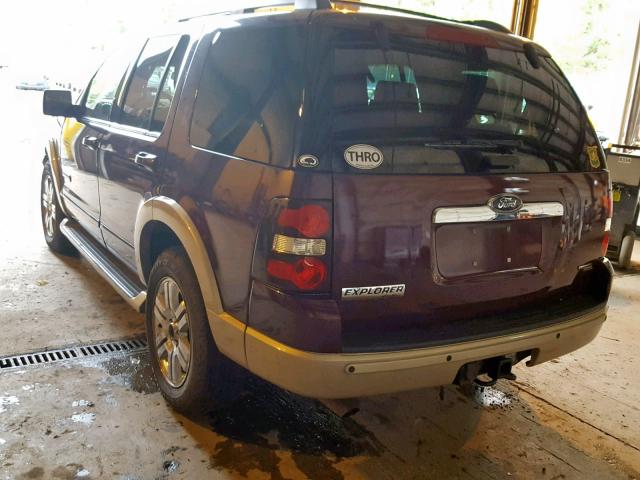 1FMEU74E56UA13378 - 2006 FORD EXPLORER E MAROON photo 3