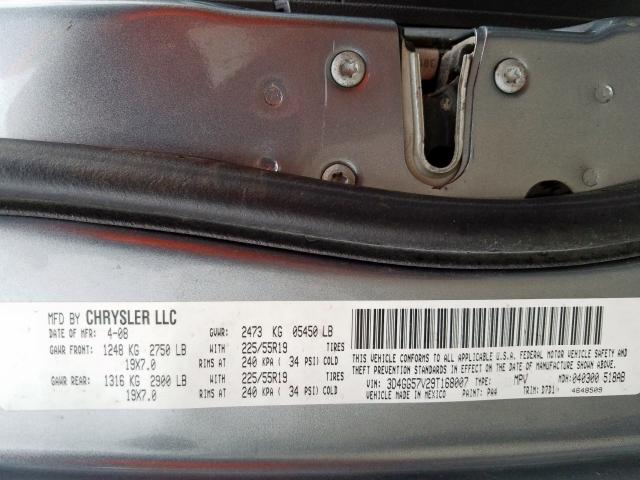 3D4GG57V29T168007 - 2009 DODGE JOURNEY SXT  photo 10