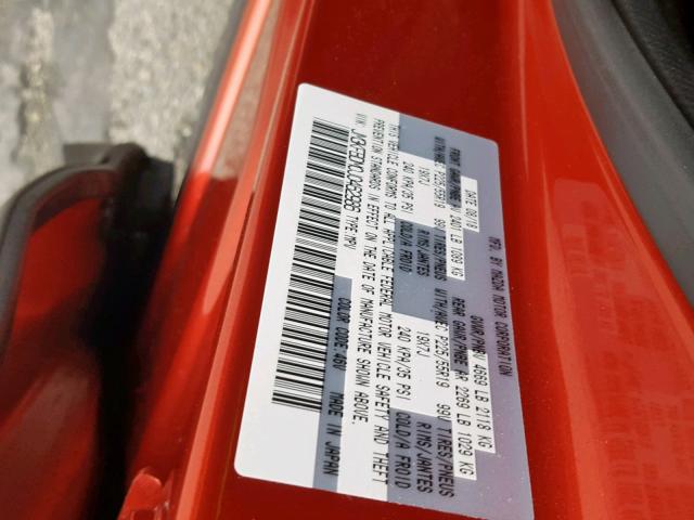 JM3KFBDM0J0462986 - 2018 MAZDA CX-5 GRAND RED photo 10