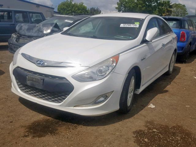 KMHEC4A48CA031769 - 2012 HYUNDAI SONATA HYB WHITE photo 2