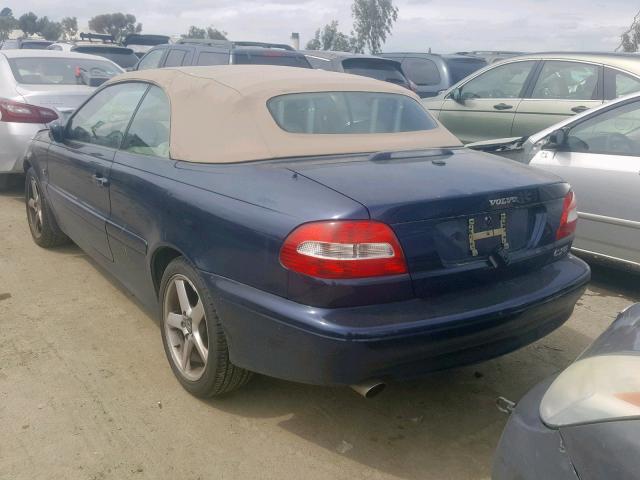 YV1NC62D14J062615 - 2004 VOLVO C70 HPT BLUE photo 3