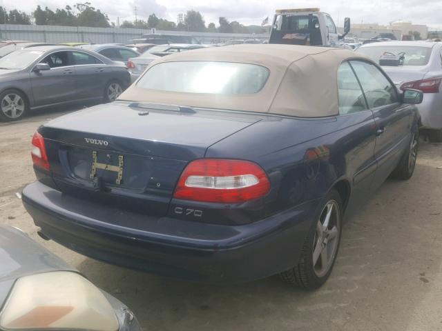 YV1NC62D14J062615 - 2004 VOLVO C70 HPT BLUE photo 4