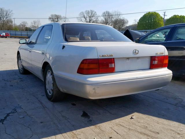 JT8BH22F9T0063535 - 1996 LEXUS LS 400 WHITE photo 3