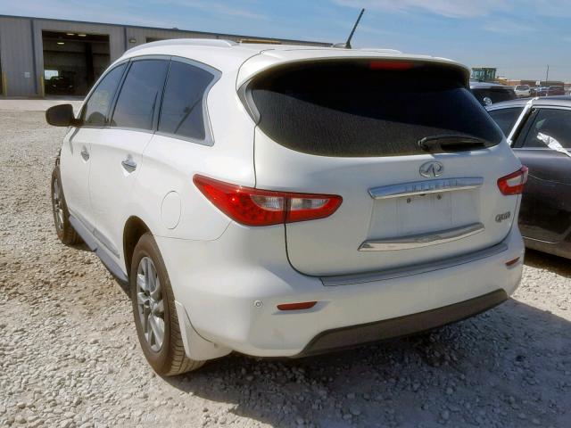 5N1AL0MN7DC349819 - 2013 INFINITI JX35 WHITE photo 3