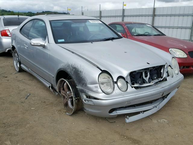 WDBLJ74G62T109007 - 2002 MERCEDES-BENZ CLK 55 AMG SILVER photo 1