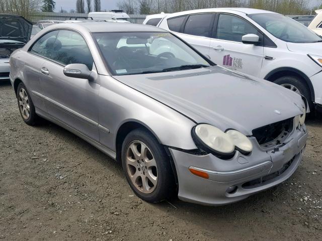 WDBTJ65J43F057381 - 2003 MERCEDES-BENZ CLK 320C SILVER photo 1