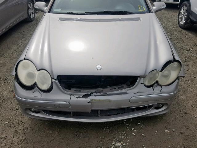 WDBTJ65J43F057381 - 2003 MERCEDES-BENZ CLK 320C SILVER photo 9