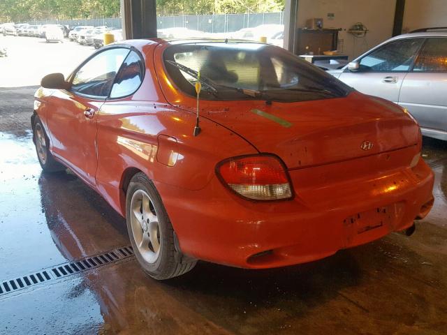 KMHJG35F6YU178834 - 2000 HYUNDAI TIBURON ORANGE photo 3