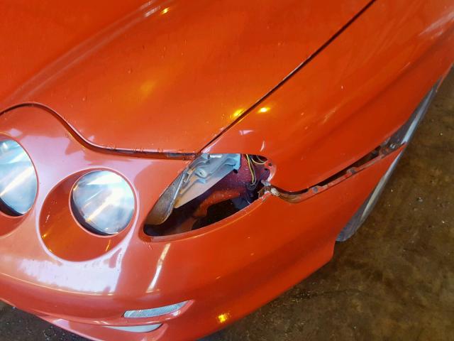 KMHJG35F6YU178834 - 2000 HYUNDAI TIBURON ORANGE photo 9