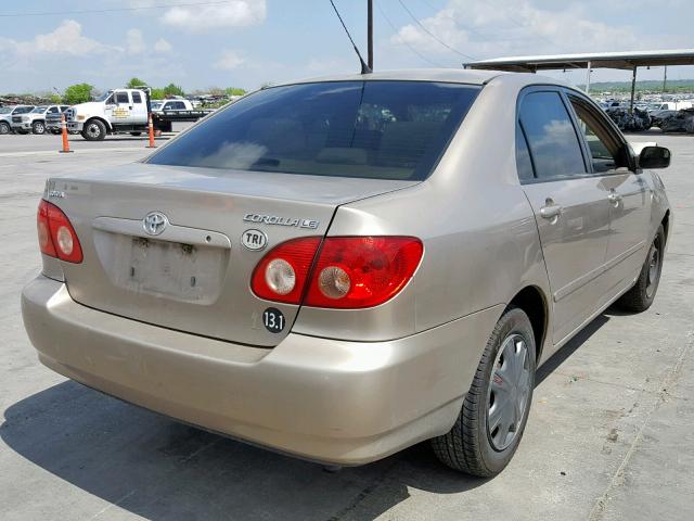 1NXBR32E28Z028679 - 2008 TOYOTA COROLLA CE GOLD photo 4