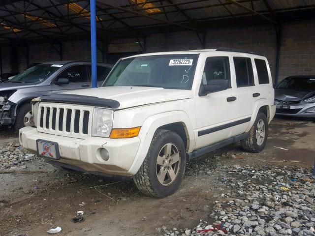 1J8HH48N86C316748 - 2006 JEEP COMMANDER თეთრი ფოტო 2