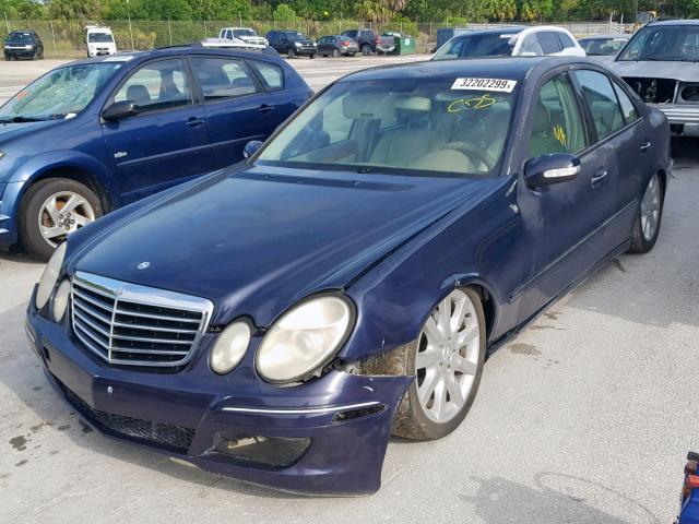 WDBUF70J83A179709 - 2003 MERCEDES-BENZ E 500 BLUE photo 2