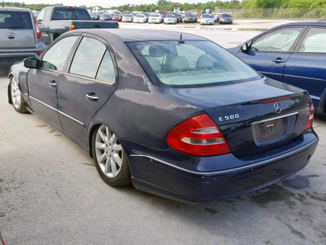 WDBUF70J83A179709 - 2003 MERCEDES-BENZ E 500 BLUE photo 3