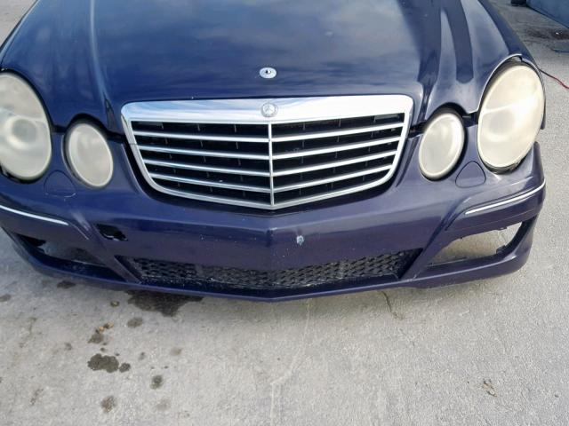 WDBUF70J83A179709 - 2003 MERCEDES-BENZ E 500 BLUE photo 9