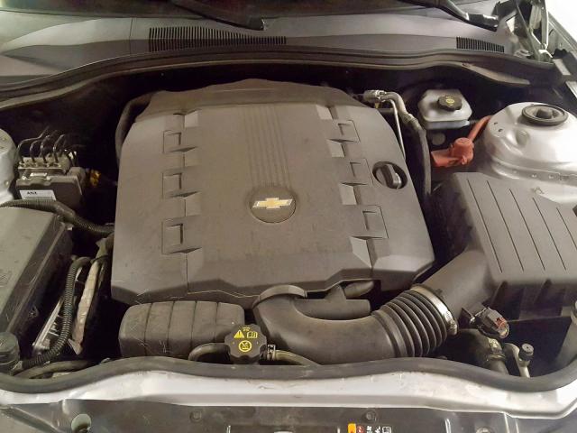 2G1FE1E38C9120734 - 2012 CHEVROLET CAMARO LS GRAY photo 7