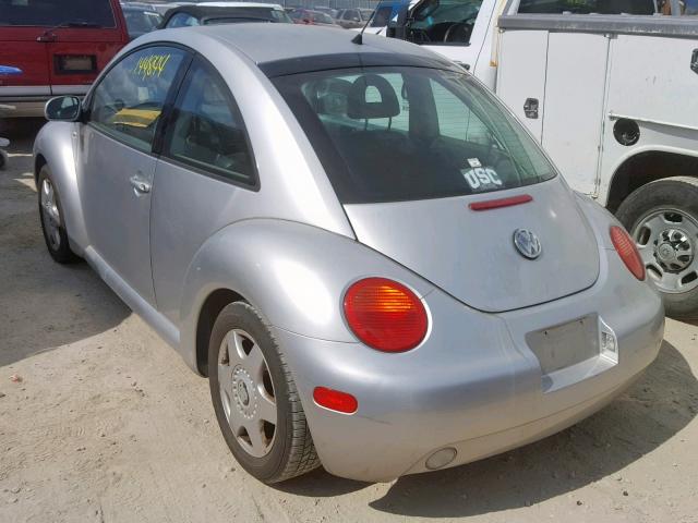 3VWDD21C21M463246 - 2001 VOLKSWAGEN NEW BEETLE Gümüş foto 3