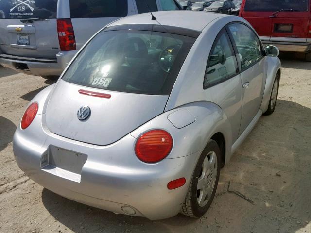 3VWDD21C21M463246 - 2001 VOLKSWAGEN NEW BEETLE Gümüş foto 4