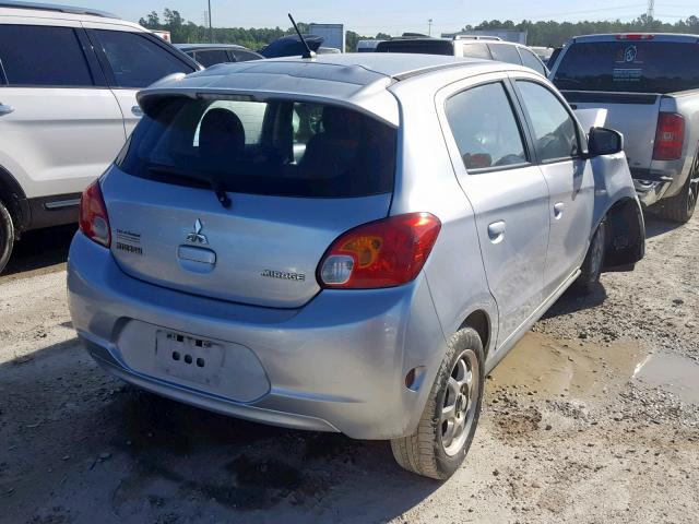 ML32A3HJ1FH013549 - 2015 MITSUBISHI MIRAGE DE SILVER photo 4