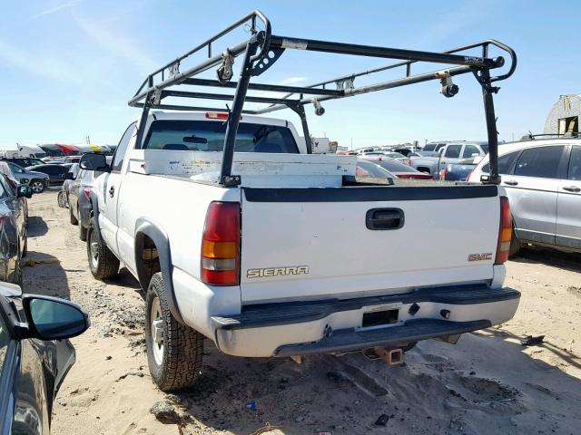 1GTHC24U13E366043 - 2003 GMC SIERRA C25 WHITE photo 3