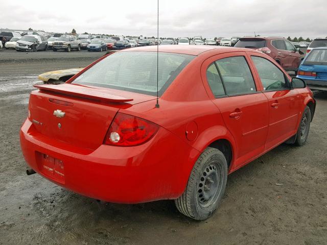 1G1AL58F287315041 - 2008 CHEVROLET COBALT LT RED photo 4