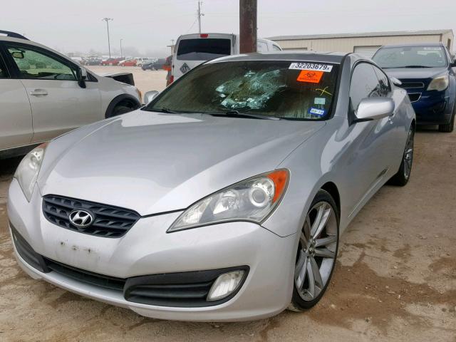 KMHHT6KD7AU013461 - 2010 HYUNDAI GENESIS CO SILVER photo 2