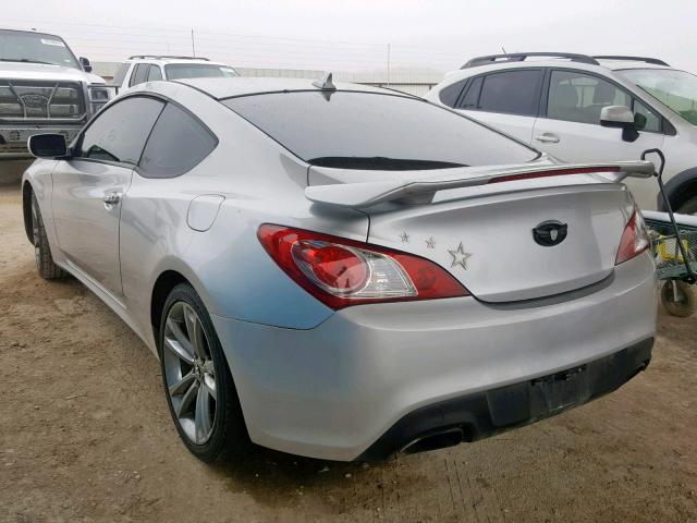 KMHHT6KD7AU013461 - 2010 HYUNDAI GENESIS CO SILVER photo 3