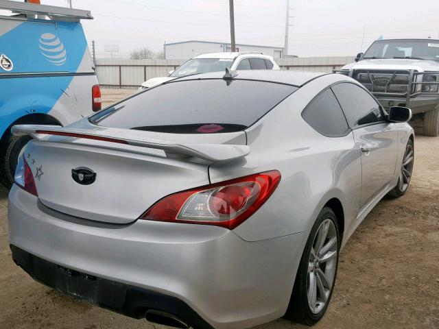 KMHHT6KD7AU013461 - 2010 HYUNDAI GENESIS CO SILVER photo 4