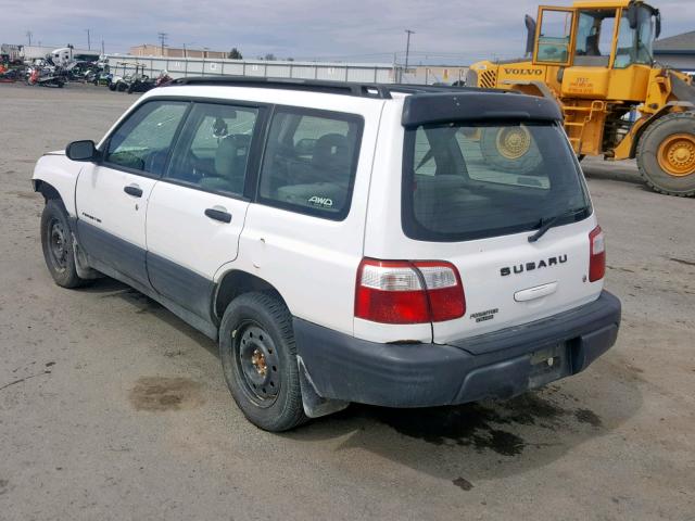 JF1SF63522H732853 - 2002 SUBARU FORESTER L WHITE photo 3