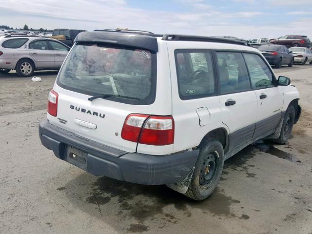 JF1SF63522H732853 - 2002 SUBARU FORESTER L WHITE photo 4