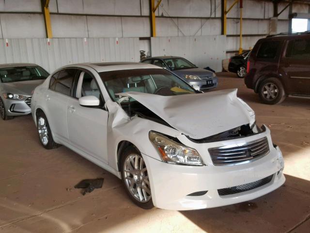 JNKCV61E59M311018 - 2009 INFINITI G37 BASE WHITE photo 1