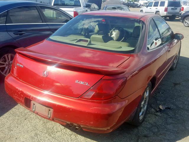 19UYA3154WL009417 - 1998 ACURA 2.3CL RED photo 4