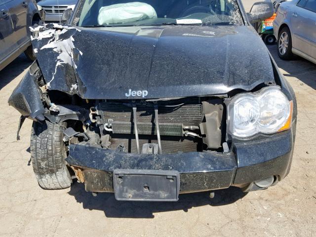 1J8GR48K78C147579 - 2008 JEEP GRAND CHER BLACK photo 7