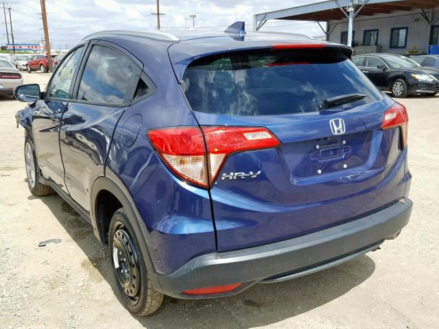 3CZRU5H76GM756086 - 2016 HONDA HR-V EXL BLUE photo 3