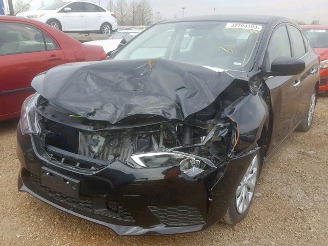 3N1AB7AP6JY323725 - 2018 NISSAN SENTRA S BLACK photo 2