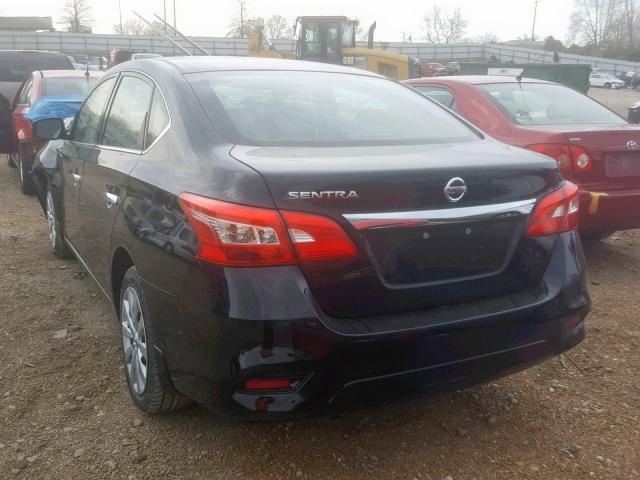 3N1AB7AP6JY323725 - 2018 NISSAN SENTRA S BLACK photo 3
