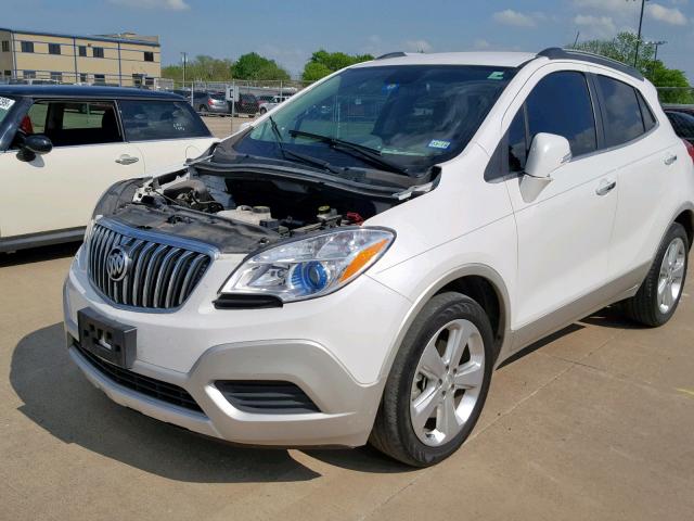 KL4CJASB2GB611834 - 2016 BUICK ENCORE WHITE photo 2