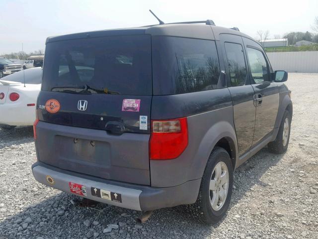 5J6YH28513L017796 - 2003 HONDA ELEMENT EX BLACK photo 4