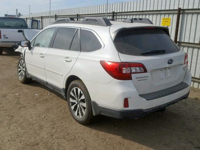 4S4BSENC9G3264101 - 2016 SUBARU OUTBACK 3. WHITE photo 3