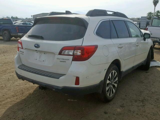 4S4BSENC9G3264101 - 2016 SUBARU OUTBACK 3. WHITE photo 4